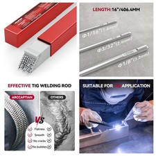 ARCCAPTAIN Aluminum TIG Welding Rod ER4043, Welding Wire Filler Rod, 3Size