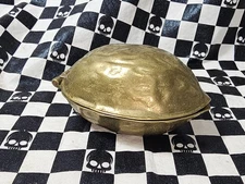 Vintage Mid Century Brass Walnut Nut Cracker