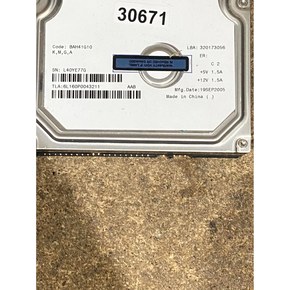 Maxtor DiamondMax 10 6L160P0 Hard Disk Drive 160GB IDE 7200 RPM For Desktop PC - Image 3 of 4