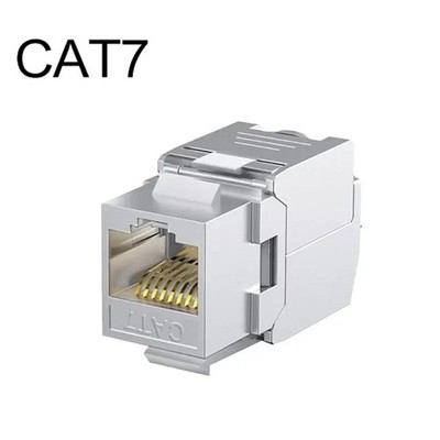 Keystone RJ45 Jack Modul Cat.6a  werkzeuglos Netzwerk Adapter Buchse für CAT7