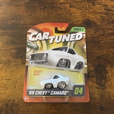 CAR TUNED '69 Chevrolet Camaro Series 3 #04 White w/ Orange Stripes Muscle Cars