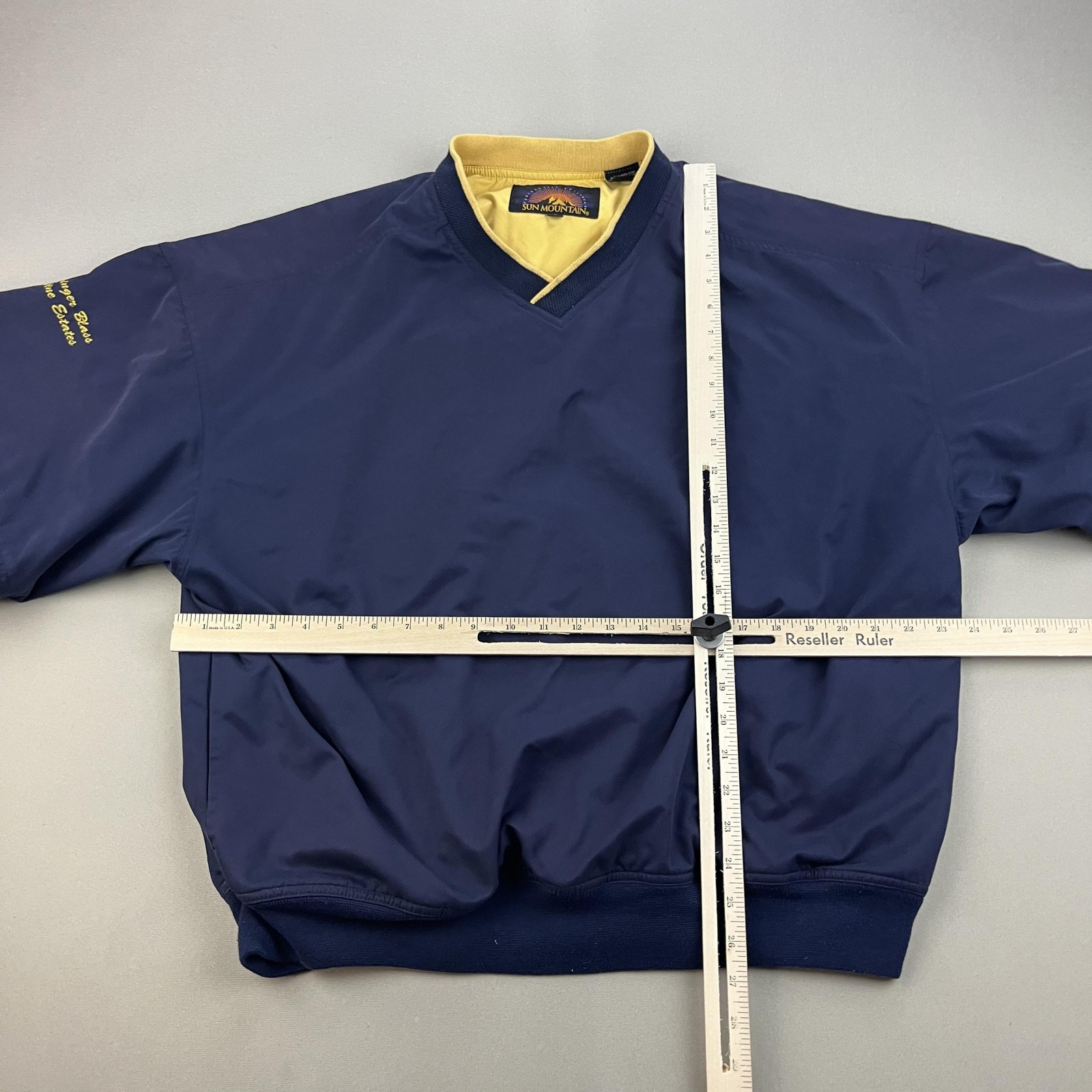 Sun Mountain Pullover Jacket Mens Large Blue Perf… - image 8