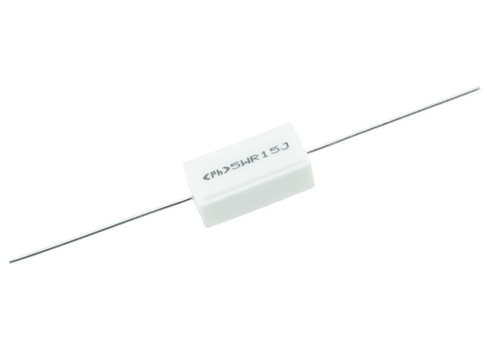 5 x 10K Axial 5W Ceramic Resistor 5%