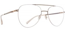 Mykita Jun Champagne Gold-Tone Pilot Eyeglasses Taupe Grey 10016152 Germany