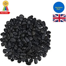 Natural Black River Rocks - 10.5 lb Decorative Pebbles for Landscaping & Crafts