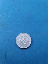 A British Sixpence Coin From 1965..925 Silver Plated. Good Condition.