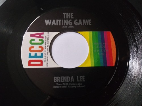 Brenda Lee – The Waiting Game VG Original 45RPM Decca Record & Pic Sleeve 1964 - Picture 4 of 5