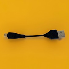 USB-A to USB Micro-B Cable Cord Adapter Black 4 inches Data Charger