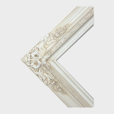 24X30 In Stock-Traditional compo XL ornate corners wood frame, Ivory ,vintage