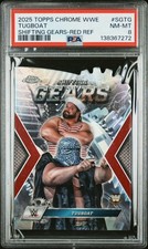 2025 WWE Topp Chrome- Tugboat- Red Refractor 3/5 PSA 8