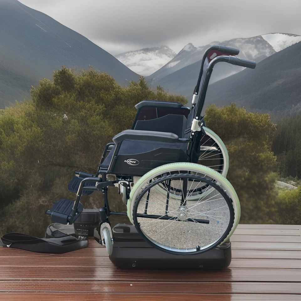 Silla de ruedas Karman LT-980 24 libras ultraligera negra Foto 2 de 4