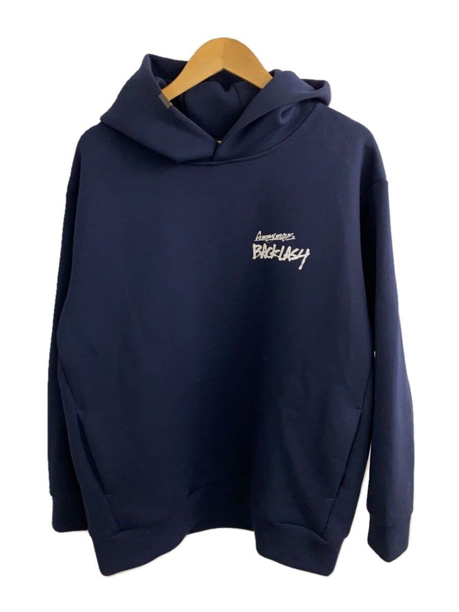 トップス ISAMU KATAYAMA BACKLASH PULLOVER ISAMU KATAYAMA BACKLASH Hoodie L Polyester Navy Plain
