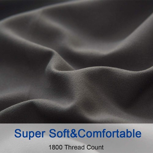 Bed Sheet Set Super Soft Microfiber 1800 Thread Count Luxury Egyptian Sheets ... - Afbeelding 5 van 9