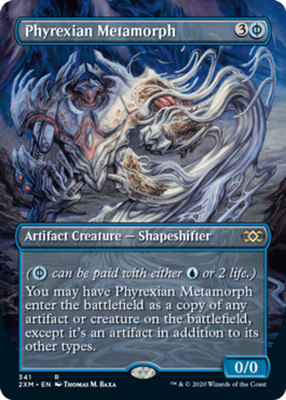 [1x] Phyrexian Metamorph - Foil - Borderless Near Mint, English Double Masters: 
