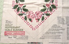 Daisy Kingdom Holly Peppermint Table Runner Craft Panel