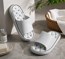 Non-Slip Bathroom Slippers Thick Sole House Shoes for Women Men