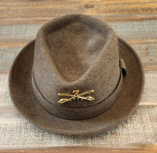 Vintage Orvis Fedora Hat Brown Felt Wool Outdoor Fishing Medium Made In USA