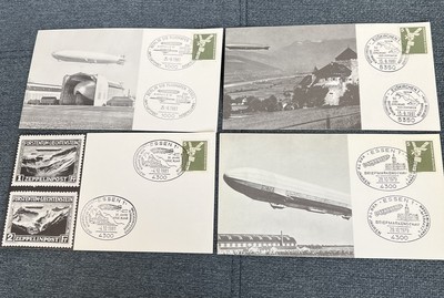 Germany 1980 LZ 127 ZEPPELIN 50th ANNIVERSARY of FLIGHTS COMMEMORATIVE POSTCARDS