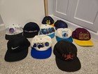10 Vintage Hat Cap LOT Michael Air Jordan Snapback Hornets Redskins Nike 90s NFL — photo 1
