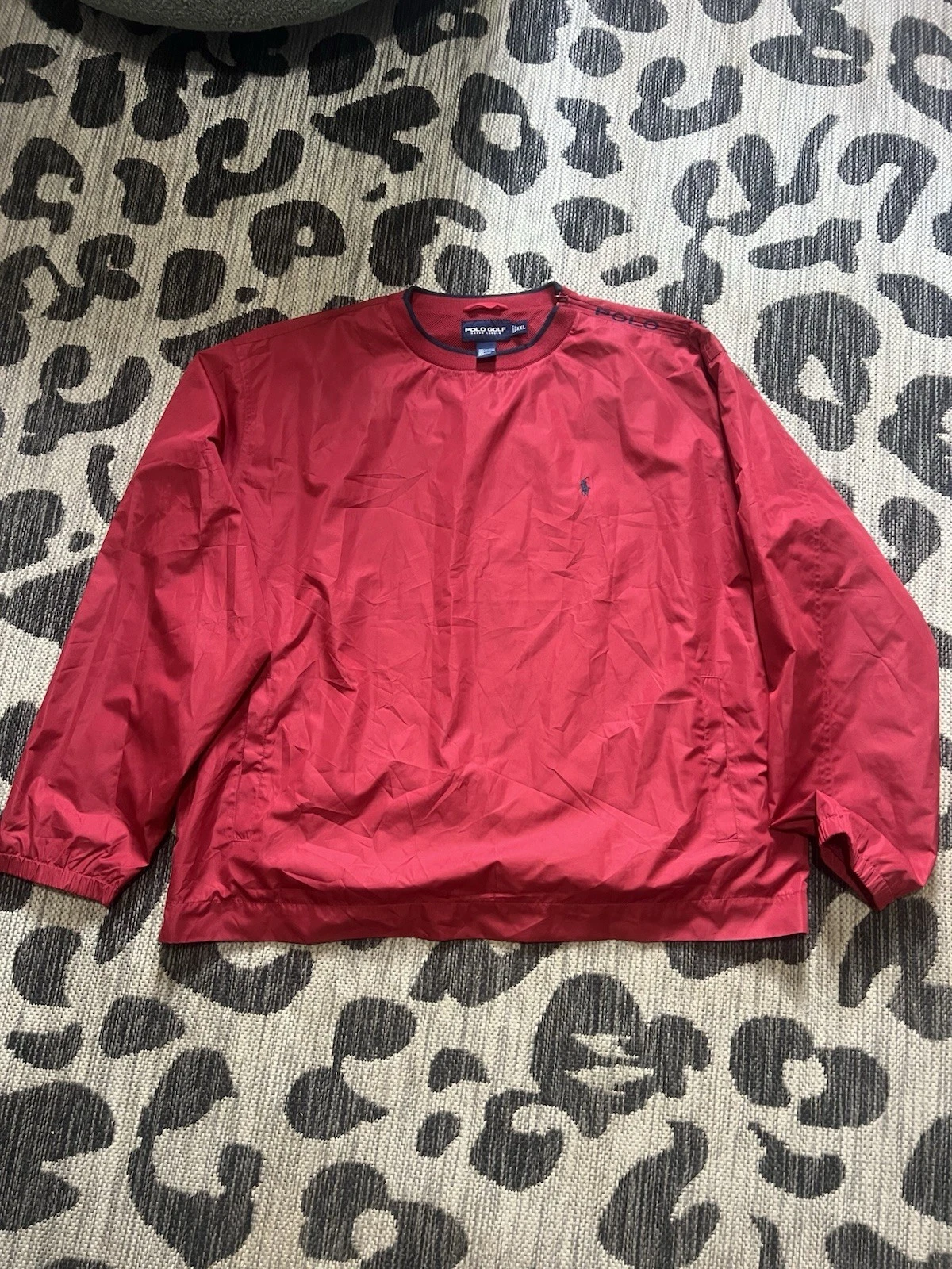 Polo Golf Ralph Lauren Size XXL Red and Blue Pullover Windbreaker Jacket
Opens in a new window or ta