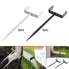 2 Supports de Descente Pluviale Stables et Faciles à Installer, En Acier Au