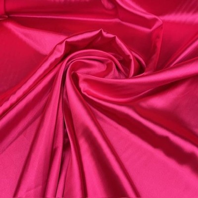 Stretch Satin Charmeuse Hot Pink Fabric 58 Inch Polyester Spandex Silky