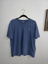 Polo Ralph Lauren Men's Short Sleeve V-Neck T-Shirt Sz L in Heather Blue.