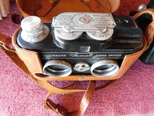 Viewmaster Stereo 3D Camera & Leather Case,Film,Reels,Projector. Rare Vintage