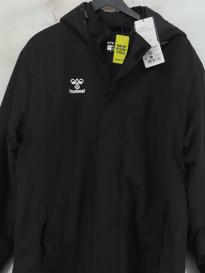 Abrigo Hummel Hombre M Negro 100% Poliéster Parka Foto 3 de 4