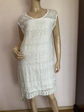 Women Canda Ross dress white polyester 38/M/46