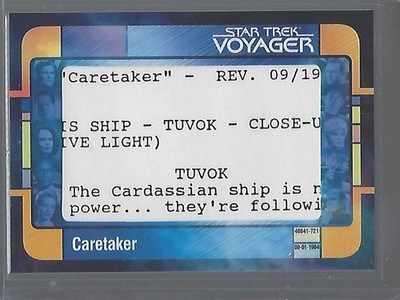 Star Trek Voyager Archives & Inscriptions Script Cut VSC1 #05