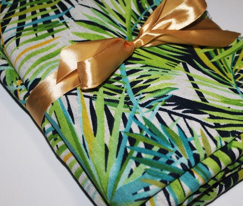 Colorful Tropical Leaves Fabric Bundle of 2 Pieces - 58" x 39" ea. - Picture 5 of 5