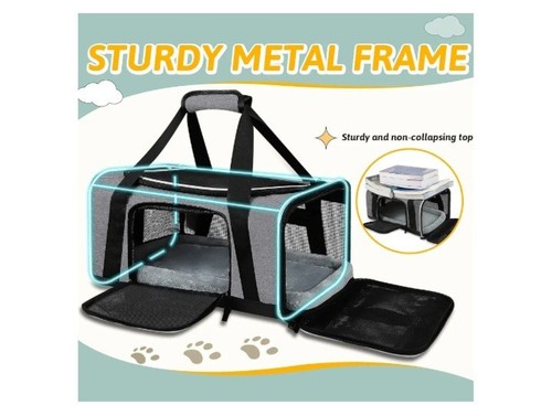 Petskd Pet Carrier 17x11x9.5 Airline Approved, Pet Travel Carrier Bag... - Picture 6 of 9