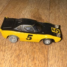 SLOT CAR Ho POLISTIL SURPASSER LANCIA No. 5 Ideal 1977 Lighted Runs