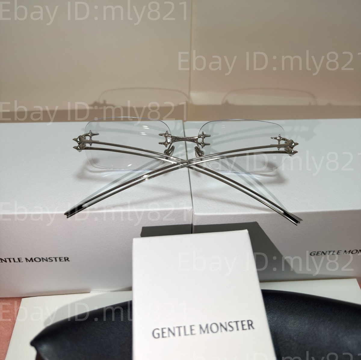 GentleMonster Sunglasses BOLD - Tetra 02 Silver Frame Clear Lenses