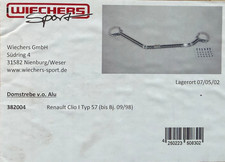 original Wiechers Domstrebe Alu vorne für Clio I 1 Typ 57 bis 09/98 382004