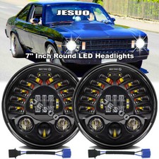 Dot Approved 7 Inch Round Led Headlight High-low Beam Fit Chevy Iinova 1969-79