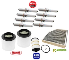 Spark Plug & Air Oil Cabin Filter Tune Up Kit 12pc OES for Audi S8 / A8 Quattro