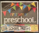 First Day & Last Day of School Photo Prop Signs, Pk -College, Primary Flags New