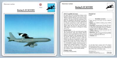 Boeing E-3F Sentry - Electronic - Warplanes Collectors Club Card