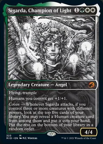 Showcase SIGARDA, CHAMPION OF LIGHT mtg NM-M Innistrad: Midnight Hunt 1 Mythic - 第 1/1 張圖片