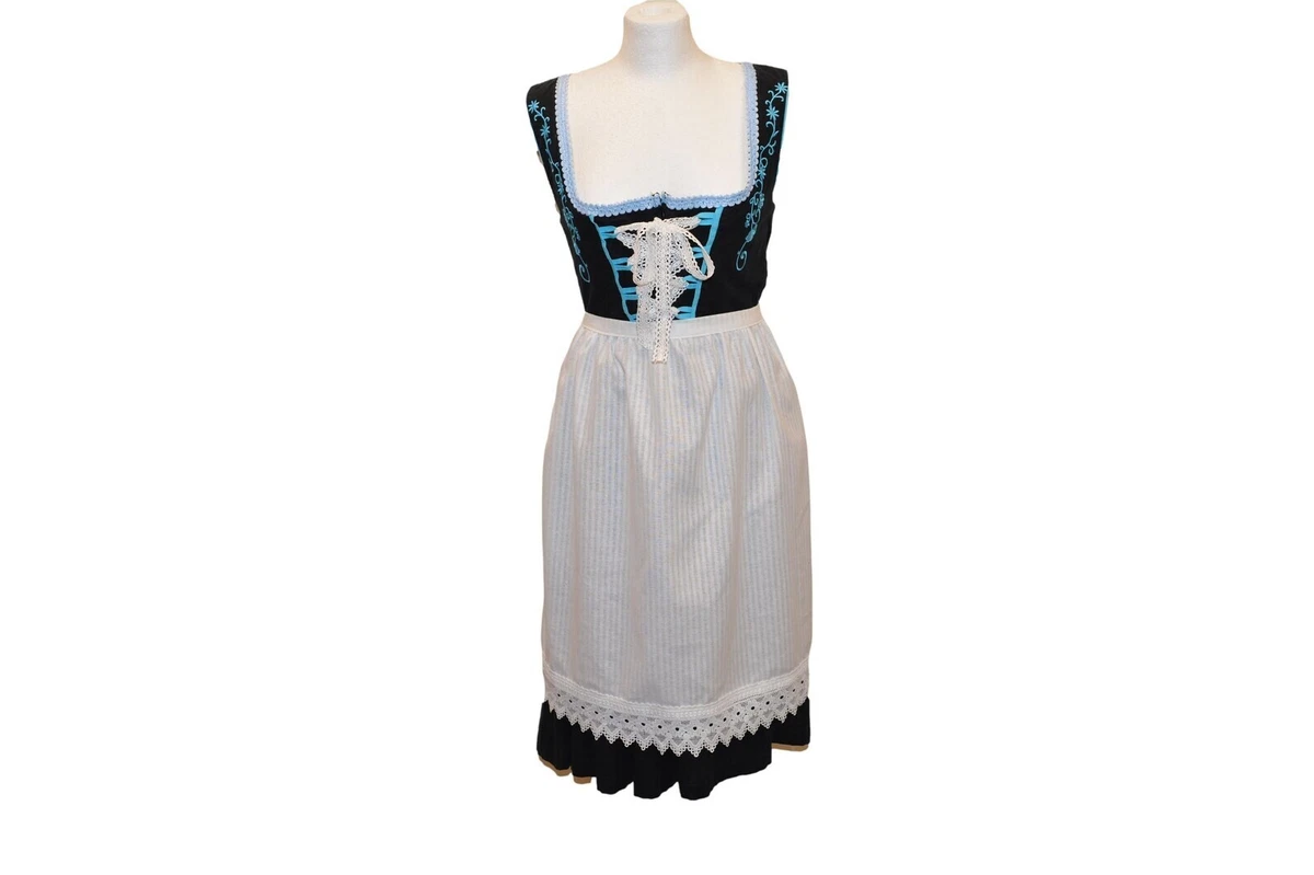 Dirndl dress Bavarian dress Oktoberfest dress Black Cottagecore