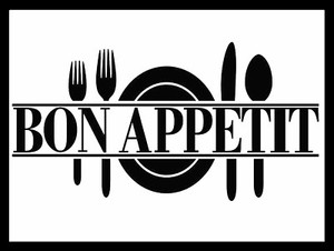Bon Appetit Retro Metal Sign Plaque Wall Vintage Kitchen Gift