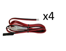 Lot of 4 CB,HAM 3 PIN 6ft RADIO POWER CORD COBRA, GALAXY ALL THREE PIN RADIOS