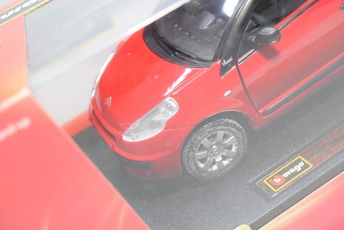 B63 1:24 BBURAGO BURAGO CITROEN C3 PLURAL CONVERTIBLE RED MIB VERY RARE! - Picture 4 of 13