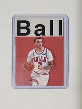 Lonzo Ball Artist Signed Basketball Art Card 1/10