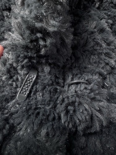 Dennis Basso Gray Faux Fur Coat Mob Wife Jacket Glam Sz XL - Picture 7 of 9