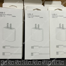 Wholesale Bulk Type C Fast Charger 20W PD Adapter Cable For iPhone 14 13 12 11 8
