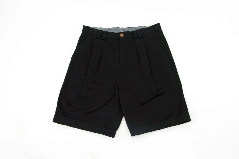 NWT Brunello Cucinelli Men's Cuffed Leg Bermuda Shorts With Logo Hardware A248