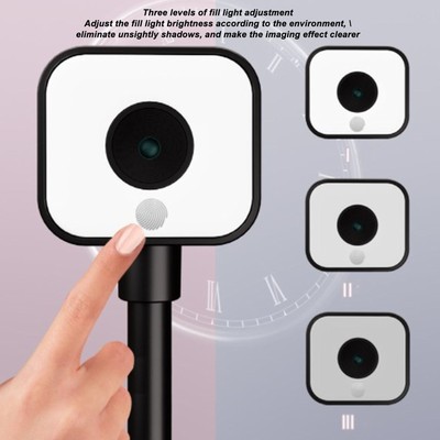 New 4K USB Document Camera 360 Deg Rotatable Lens Auto Focus 3 Le-vel LED Light